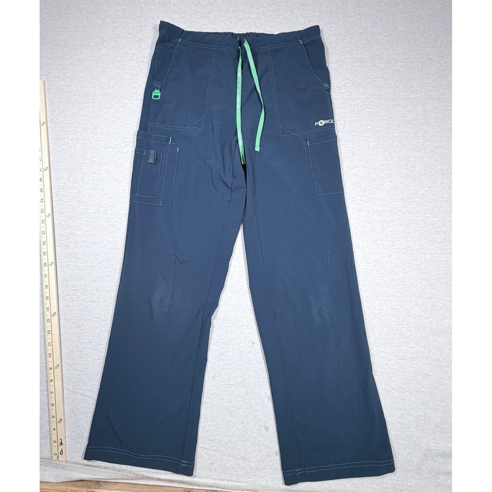 Carhartt Force Cross-Flex Scrub Pants Navy Blue Green C52110 Mens Medium Regular
